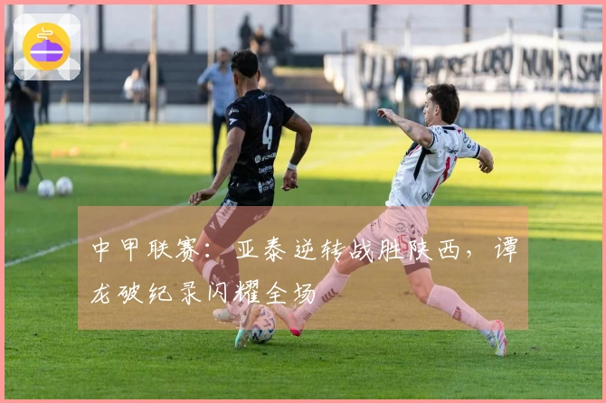 中甲联赛：亚泰逆转战胜陕西，谭龙破纪录闪耀全场